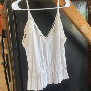 Cute white tank top from forever 21. Size L